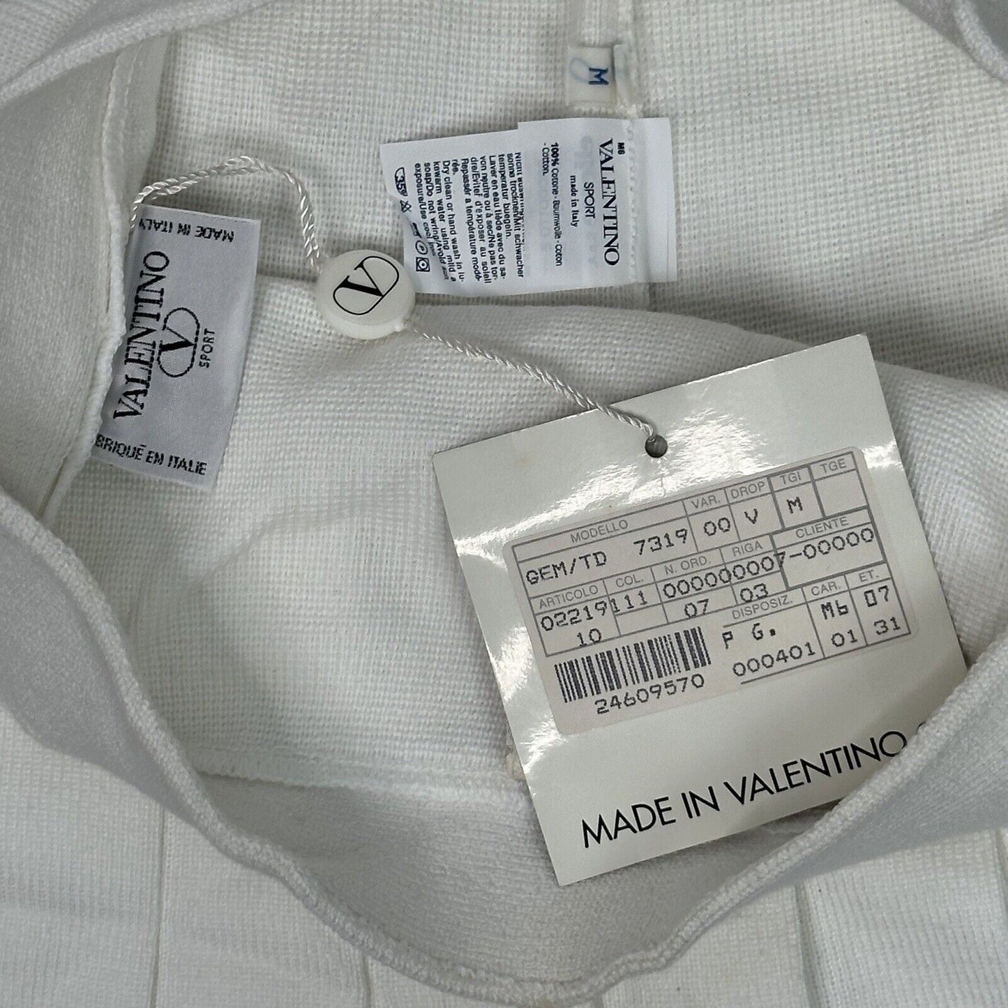 Vintage Valentino Sport Tennis Skirt 29w White Made In Italy NWT 80’s