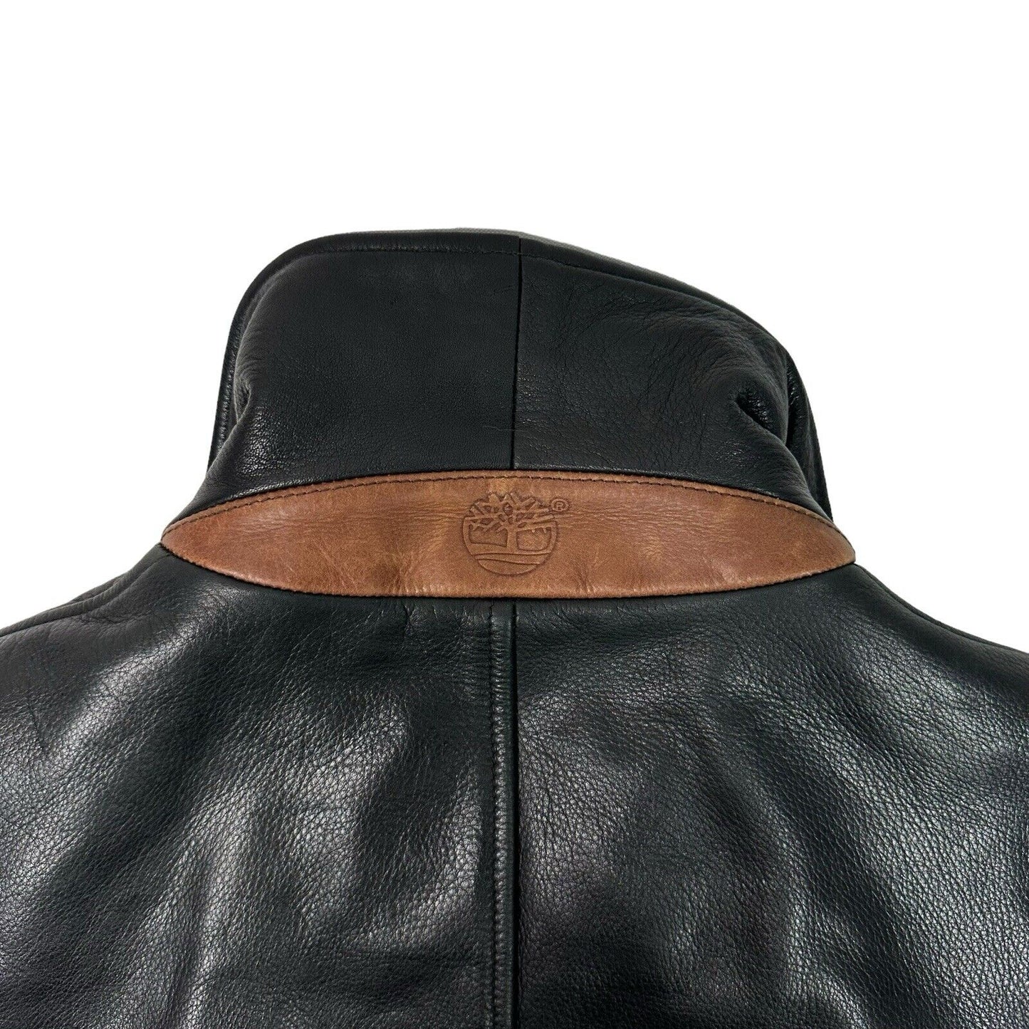 00’s Timberland Leather Coat Men’s Large Black