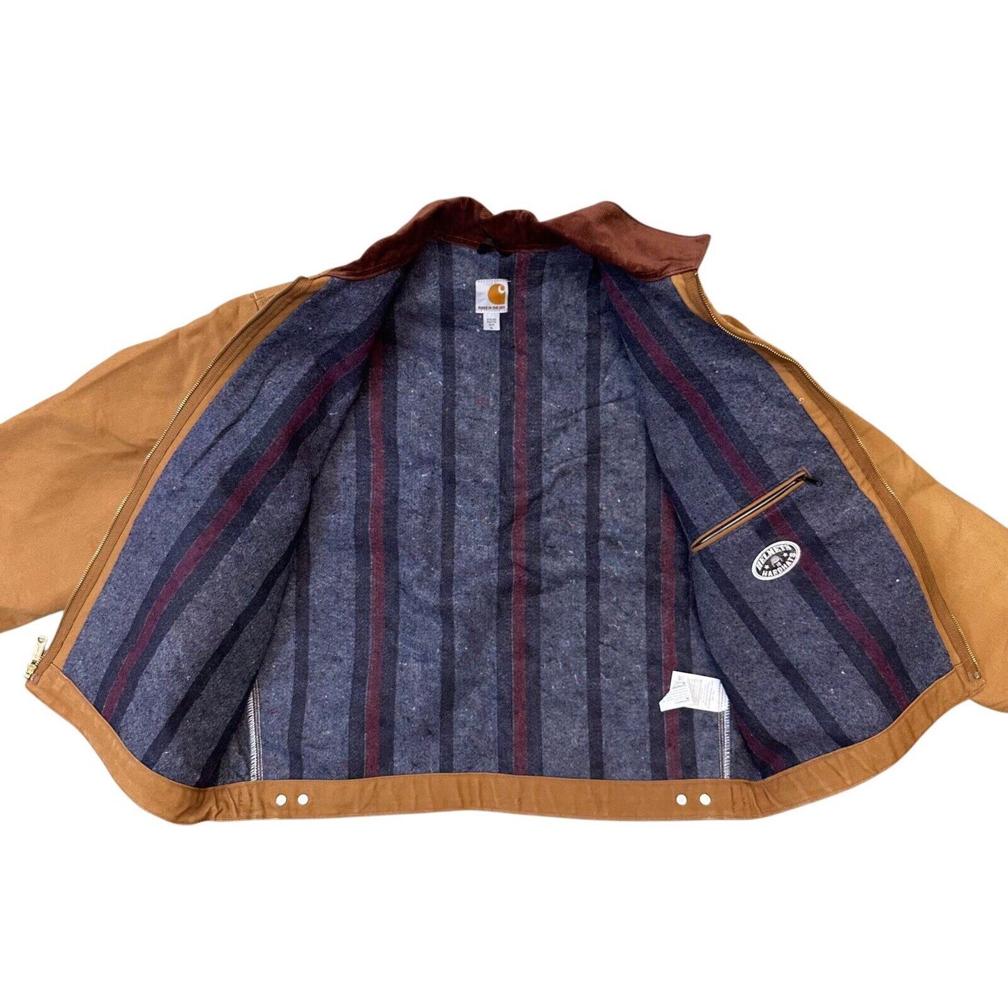 00’s Carhartt Detroit Jacket Men’s XL Brown Blanket Lined