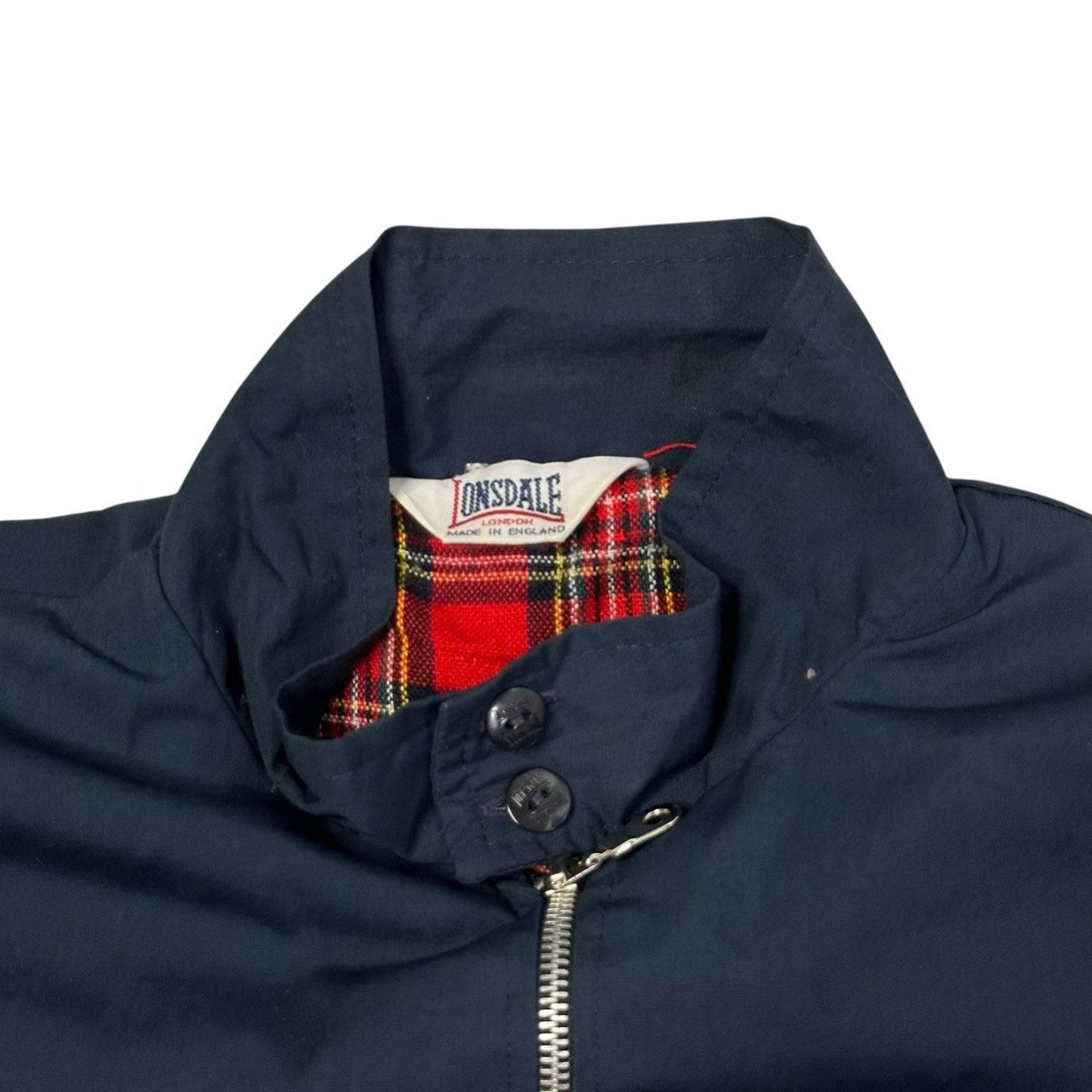 Vintage Lonsdale Harrington Jacket Men’s XL Navy Blue Made In England