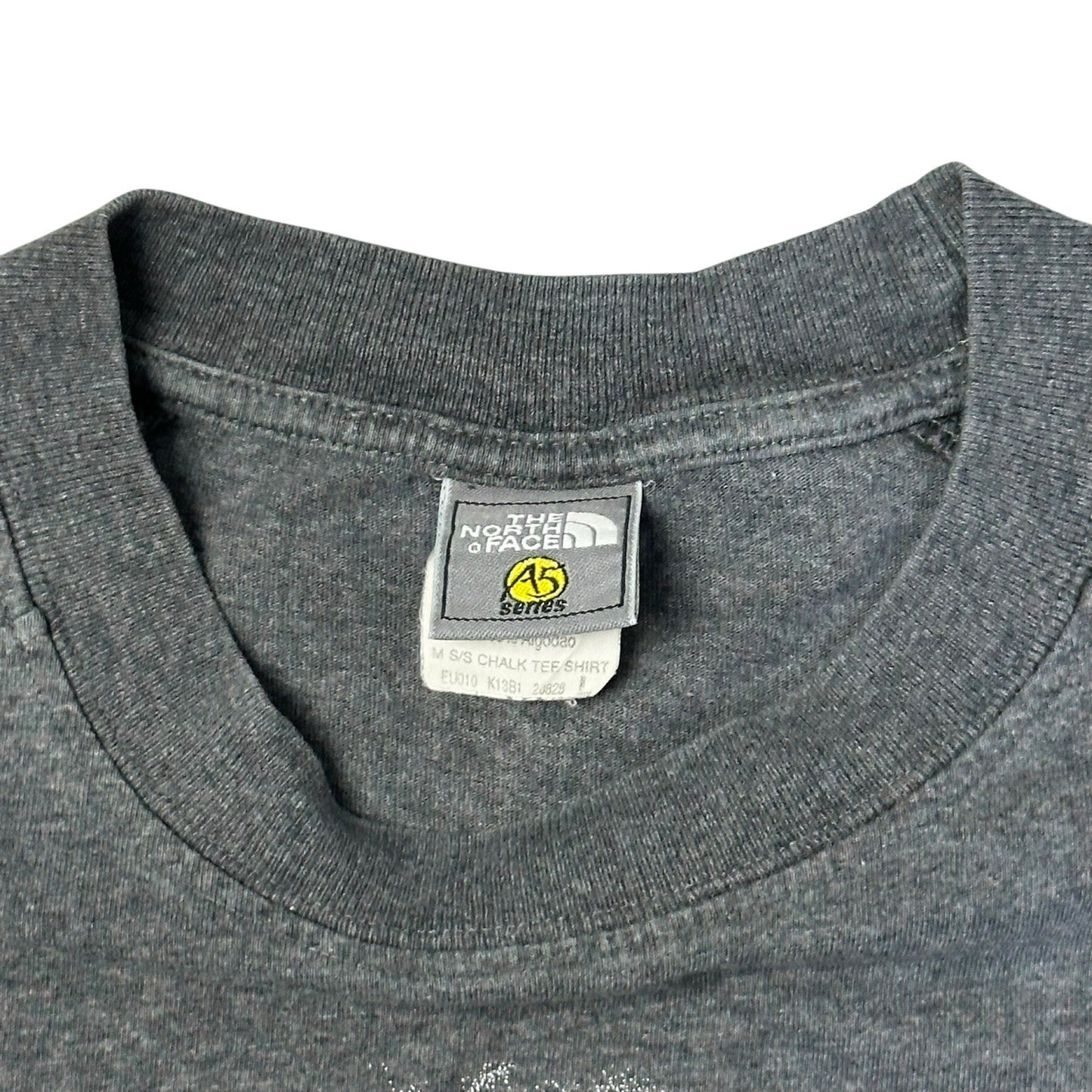 Vintage The North Face A5 T-Shirt Men’s Medium Grey Chalk Print