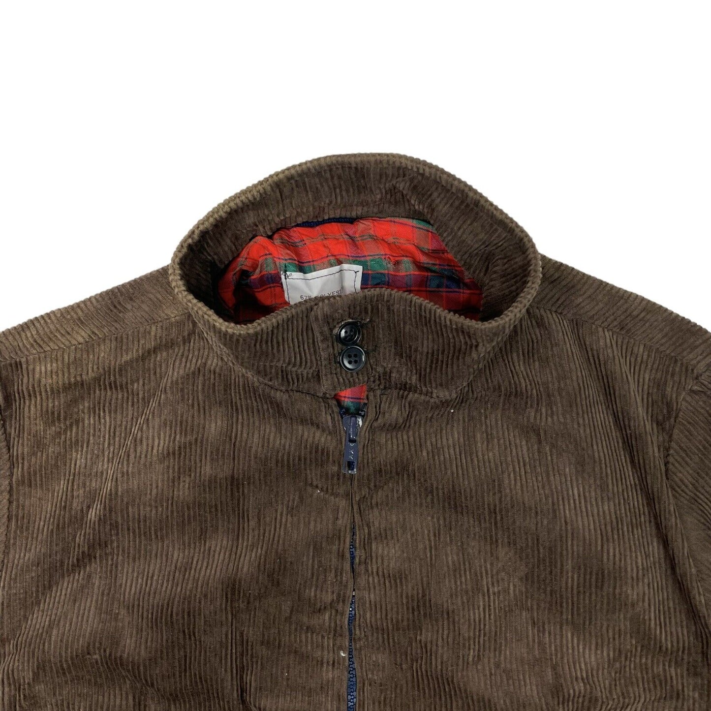 Vintage 70’s Bomber Jacket Men’s Small Brown Corduroy Made In England