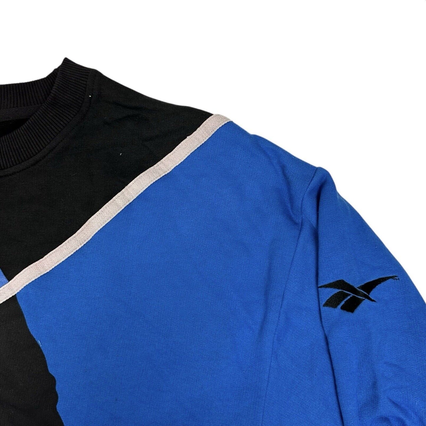 Deadstock Vintage Shaq Reebok Sweater Men’s XL Blue And Black 90s Basketball NBA
