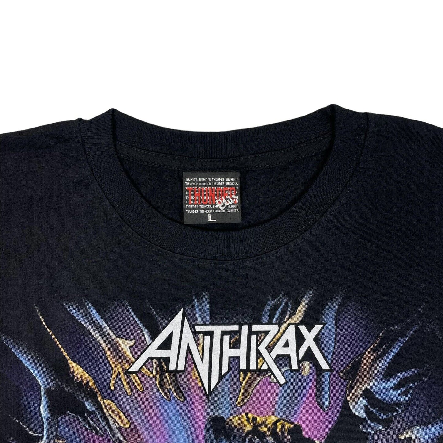 00’s Anthrax T-Shirt Mens Large Black Deadstock