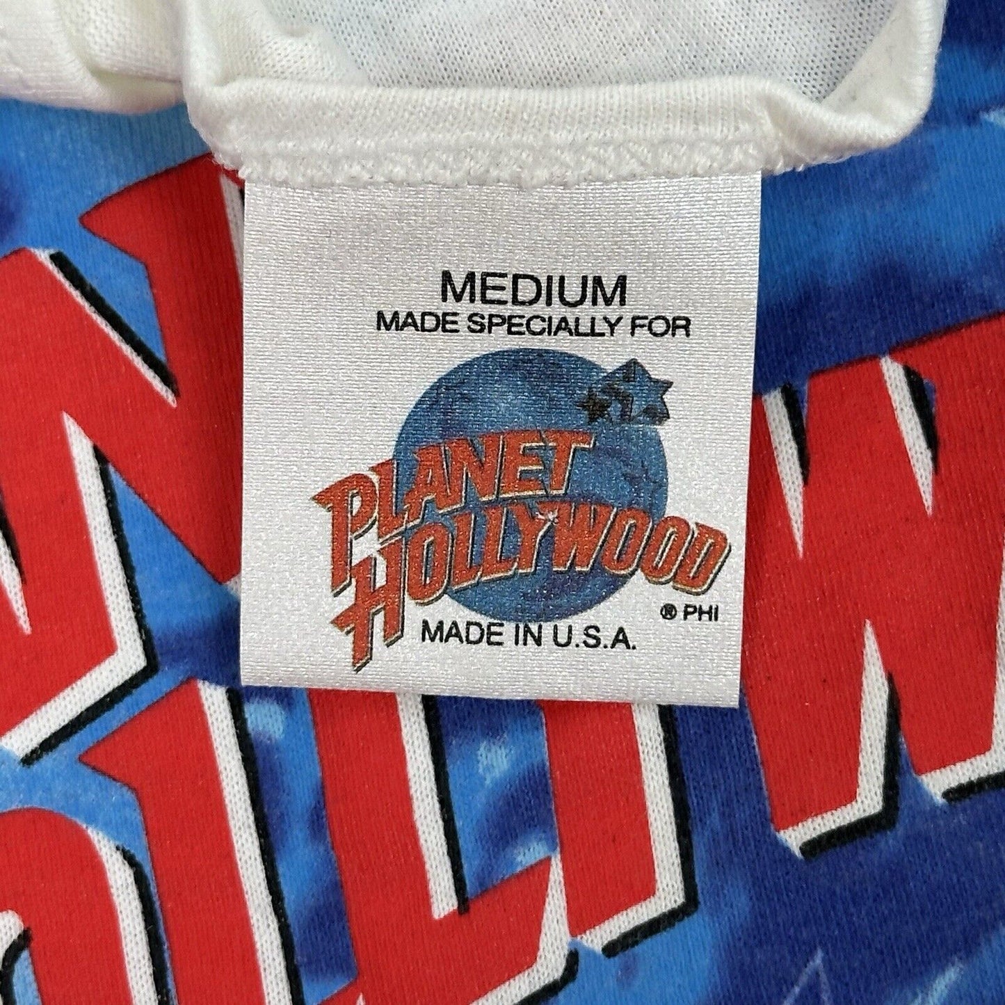 Vintage Planet Hollywood Chicago Tank Top Mens Medium White Vest 90s Made In USA