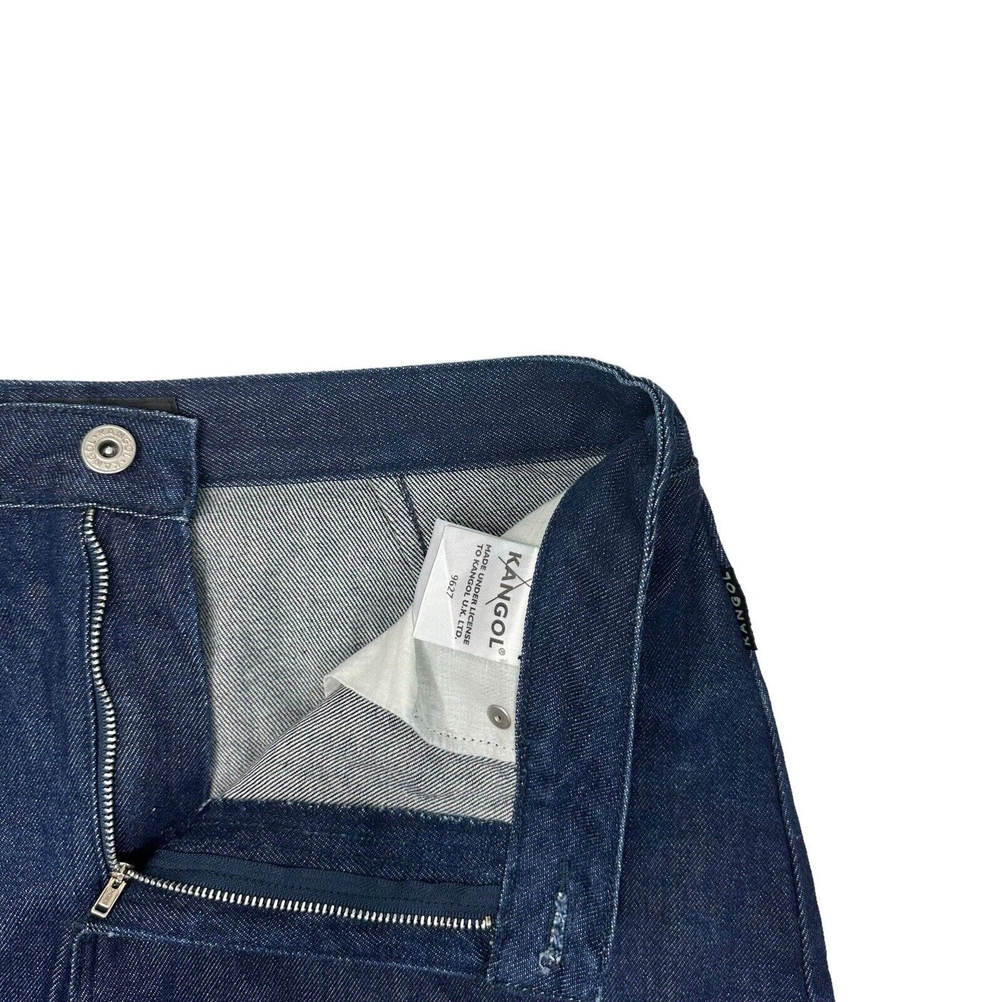 Vintage Kangol Skirt Dark Blue Denim Womens 30w