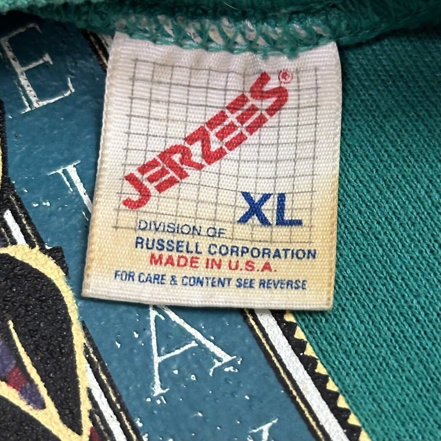 1984 Vintage Nike Sweater 16th Annual Hawaii Relay Green Made In USA Screen Star