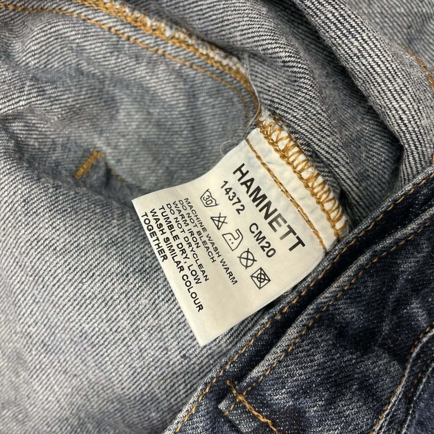 Vintage Hamnett By Katharine Hamnett Denim Jacket Mens Small Dark Blue