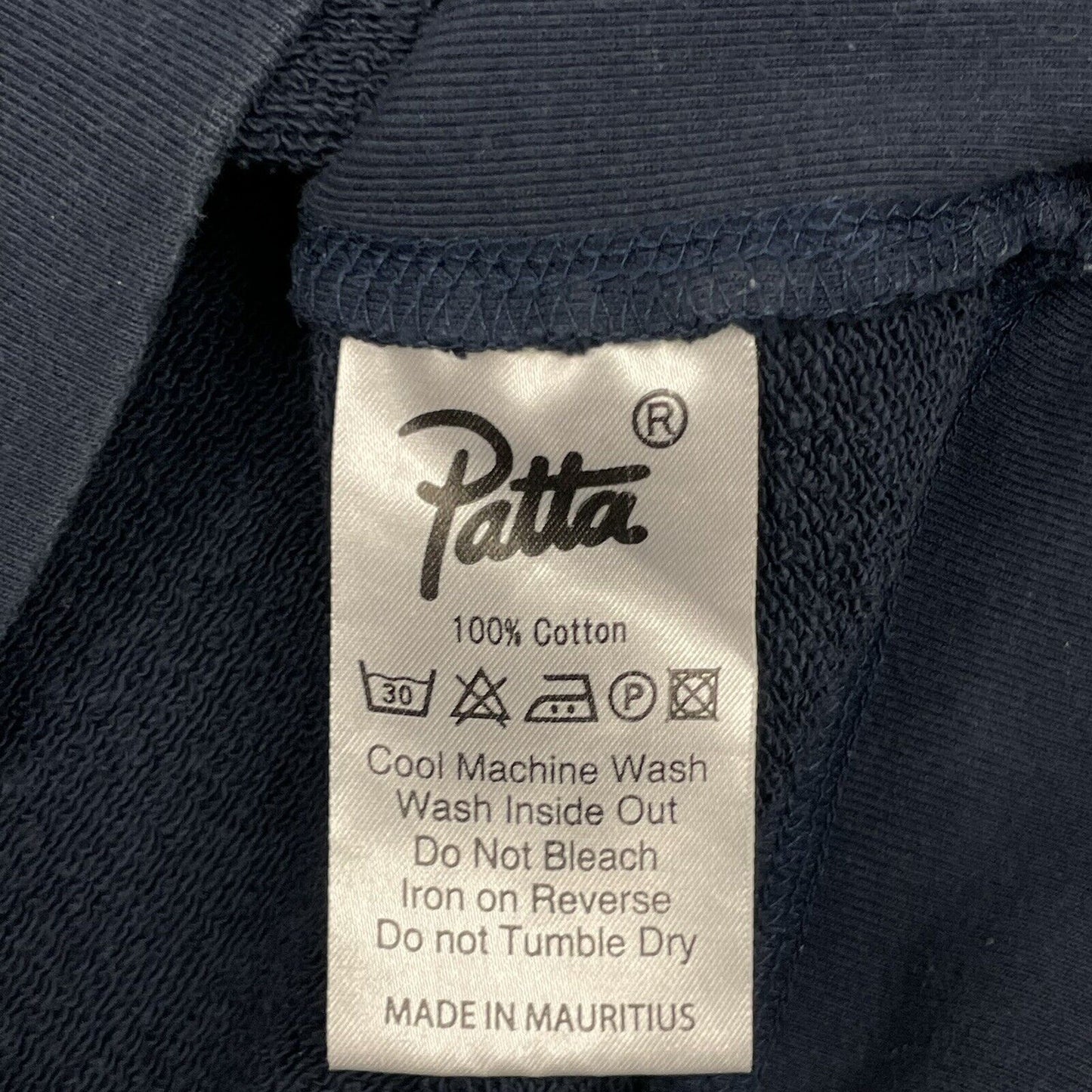 Patta Crew Neck Jumper Mens Medium Navy Blue