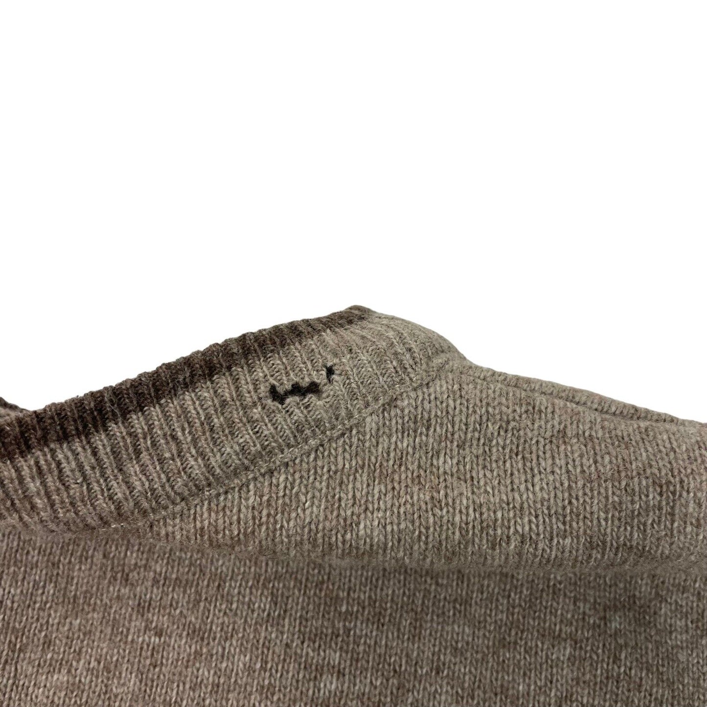 Vintage Tommy Hilfiger Crew Neck Jumper Men’s Medium Brown Wool Embroidered 90’s