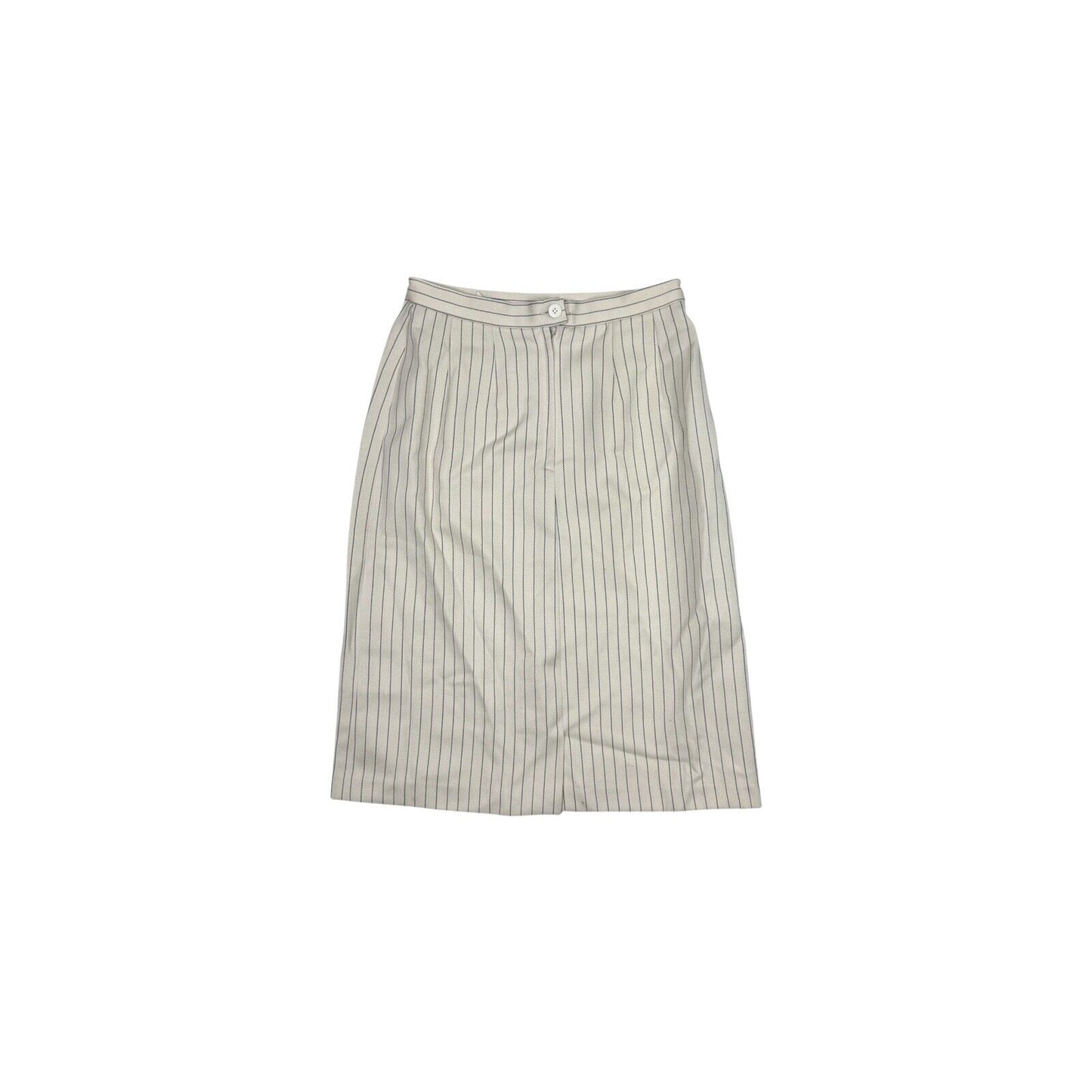 Vintage Christian Dior Suit Set Women’s Small Pin Stripe Cream Made In France