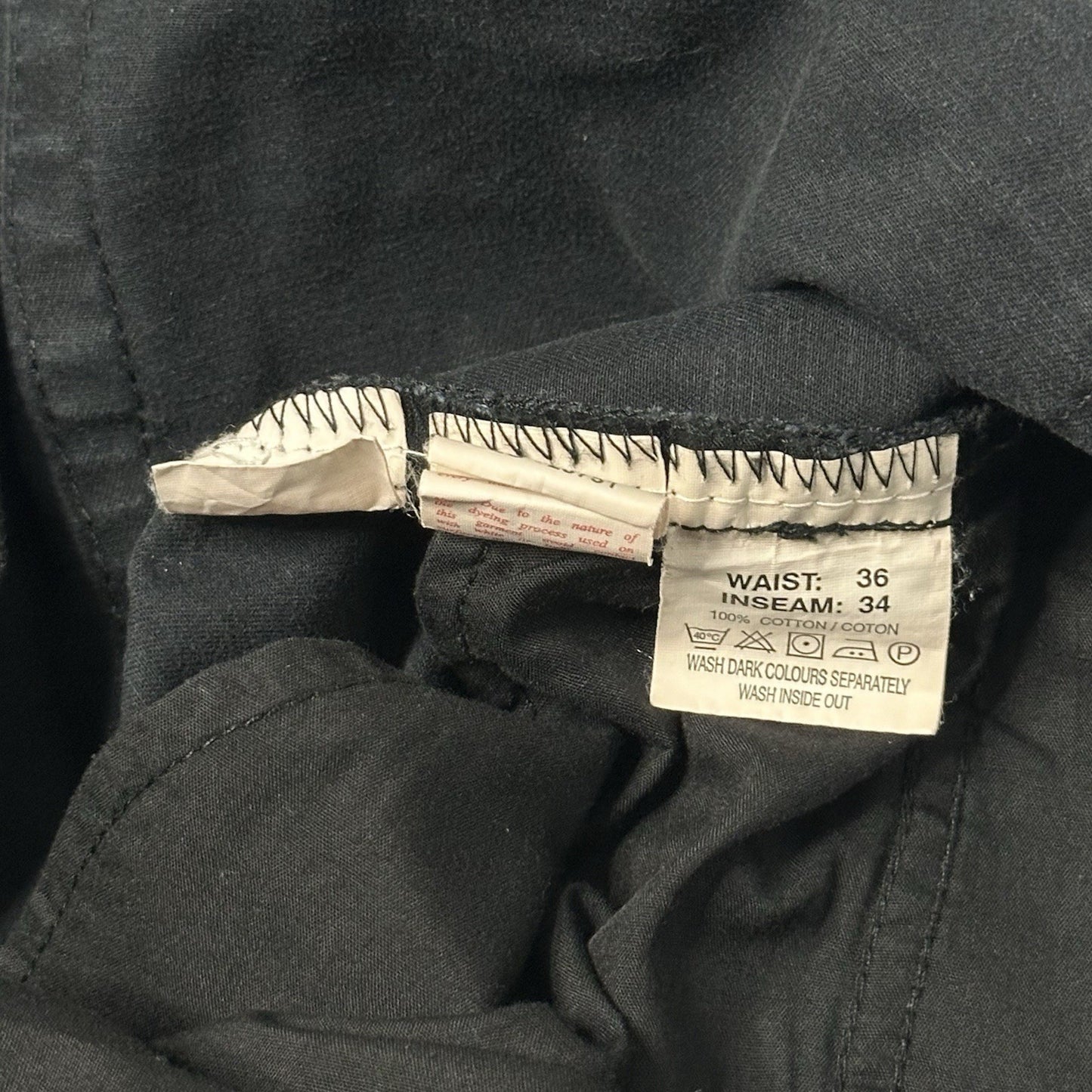 Vintage Yves Saint Laurent Trousers Black Men’s 36w 34l Embroidered YSL Logo
