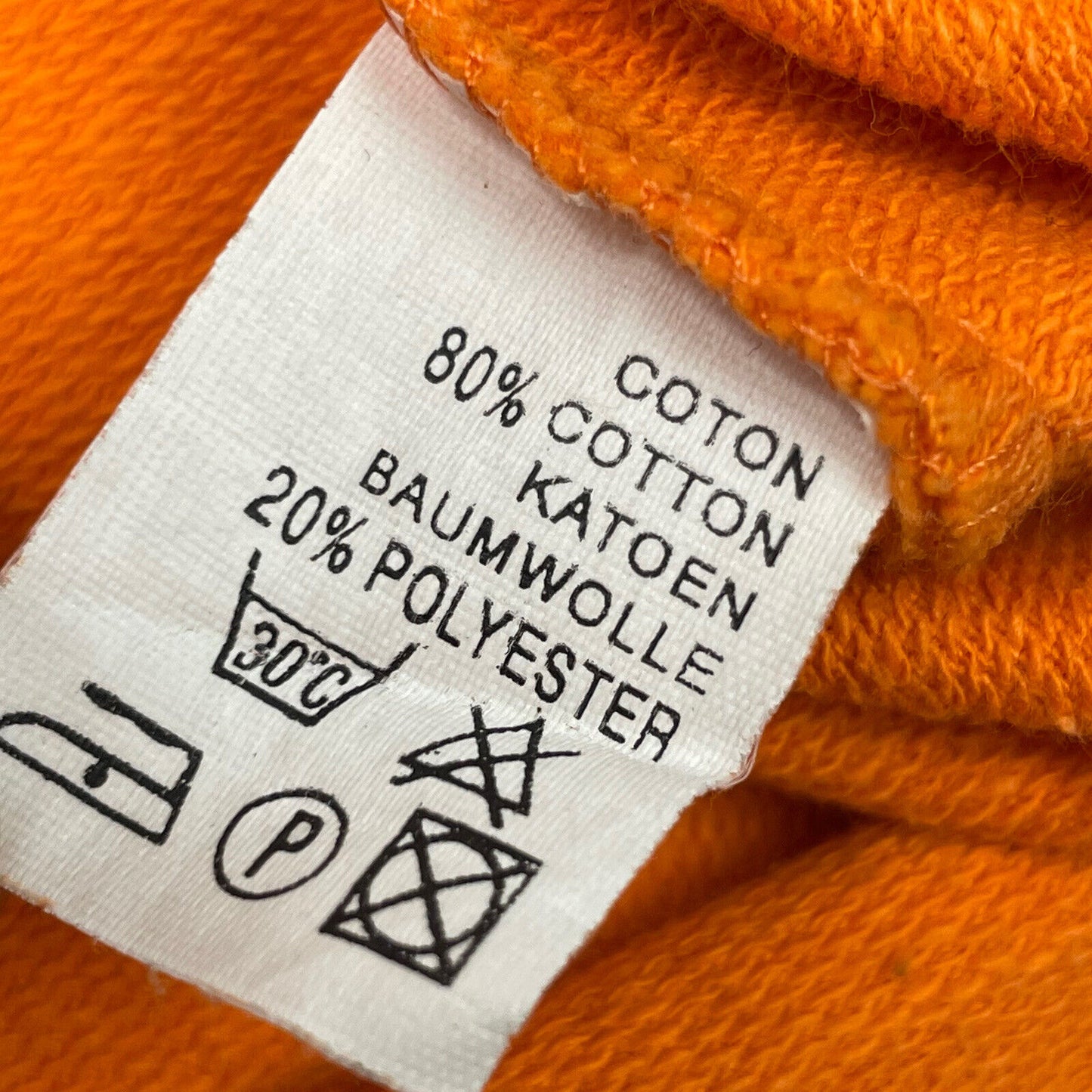 Vintage Reebok Logo T-Shirt Orange Mens Large 90s Sportswear