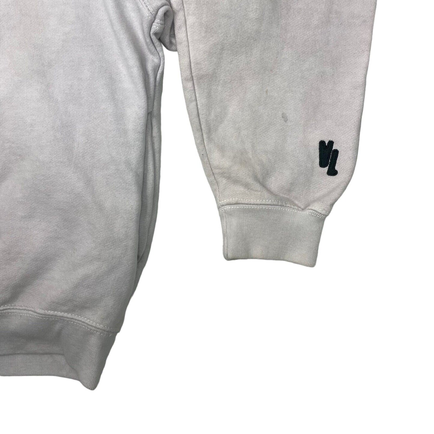 Violent Not Evil Boxy Logo Hoodie Mens Small Dusty Pink Overdye