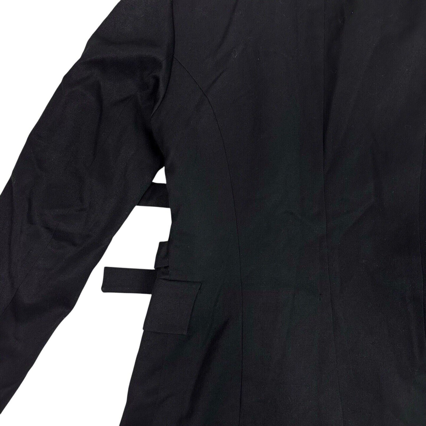 Vintage John Richmond Woman Black Wool Blazer Jacket UK8 Made In England