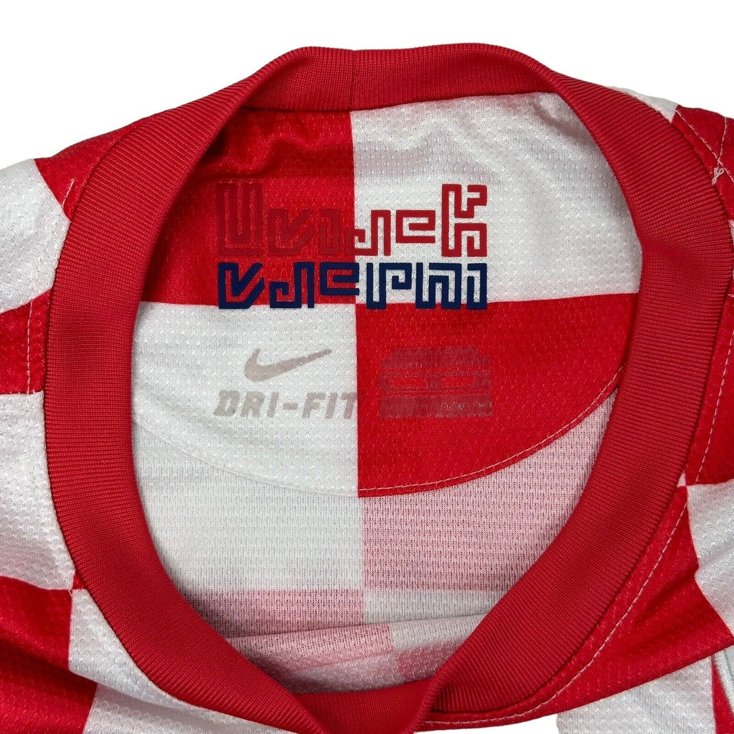 2012-2014 Croatia Nike Football Shirt Mens XL White And Red Šuker 9