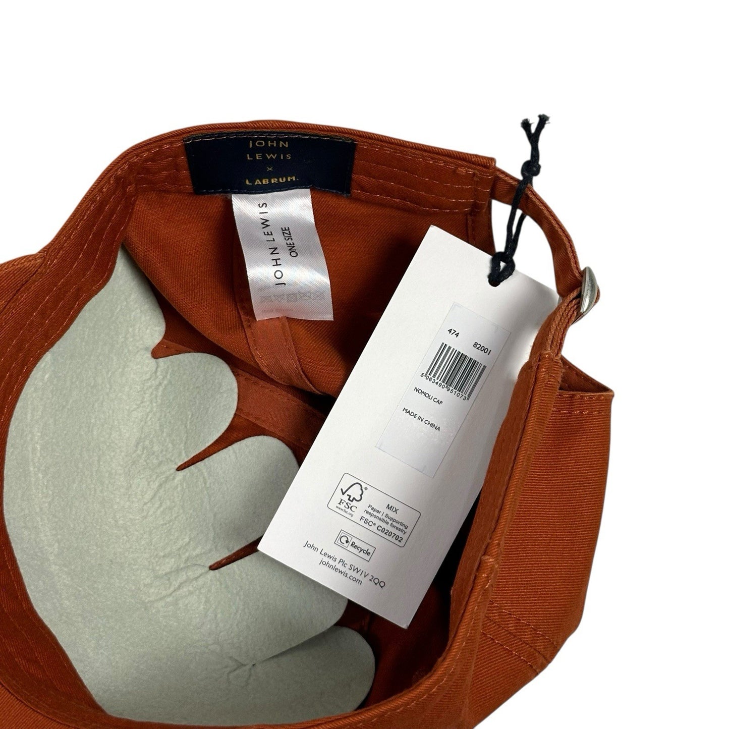 NWT Labrum Baseball Cap Burnt Orange Unisex Adjustable Strap