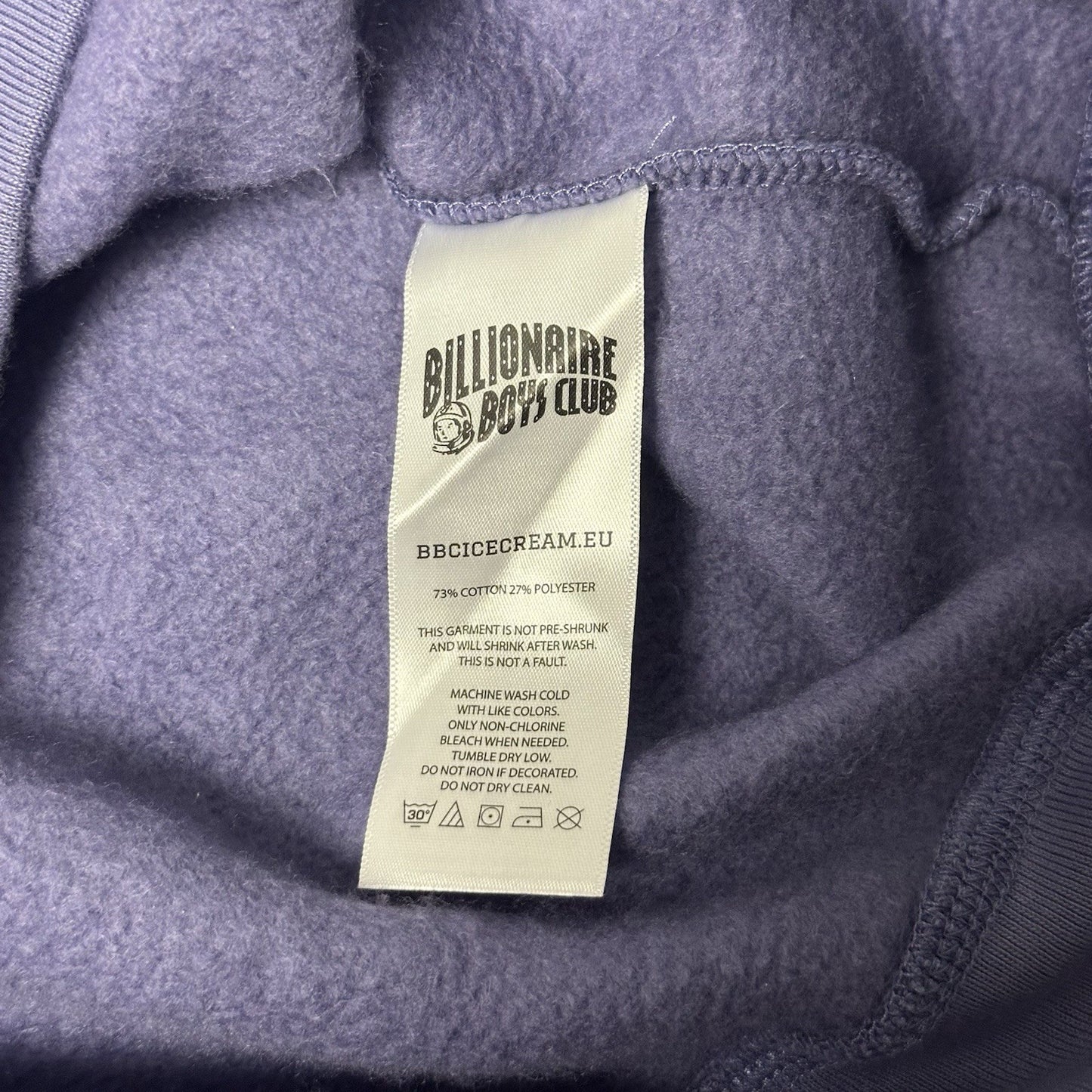 NWT Billionaire Boys Club Arch Logo Sweater Purple Lavender Men’s Large