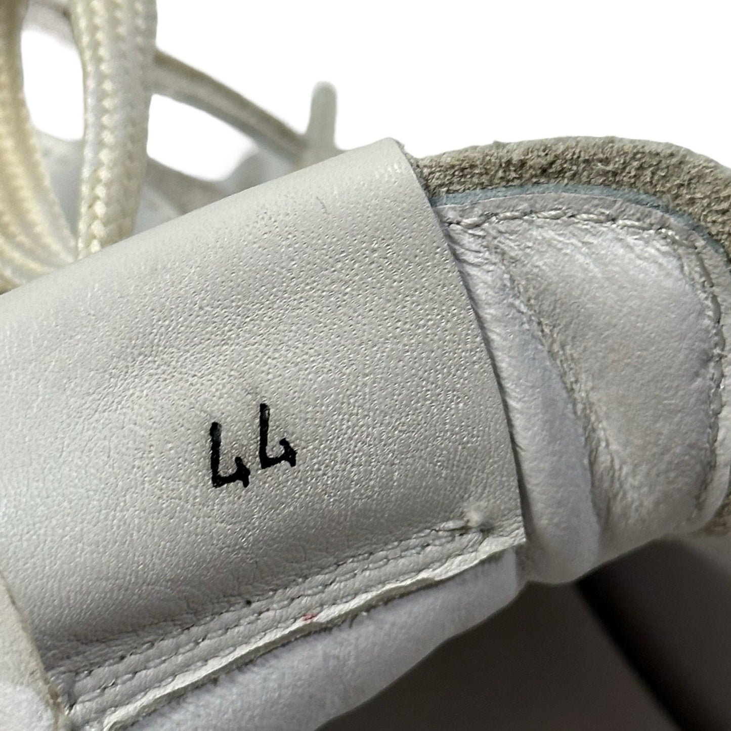 Collegium Pillar Pista Panna Suede EU44 White Leather Made In Italy