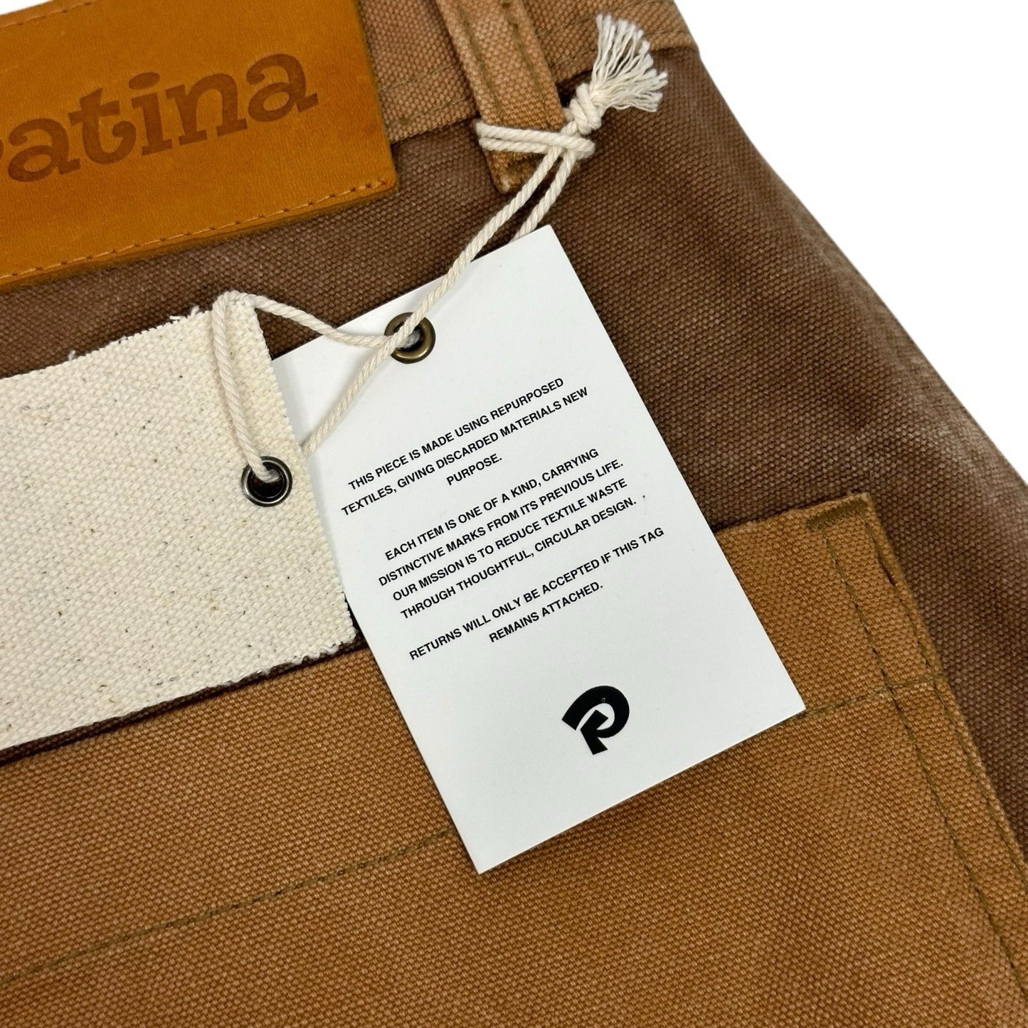 NWT Patina World Carpenter Work Pants 34w 30l Brown