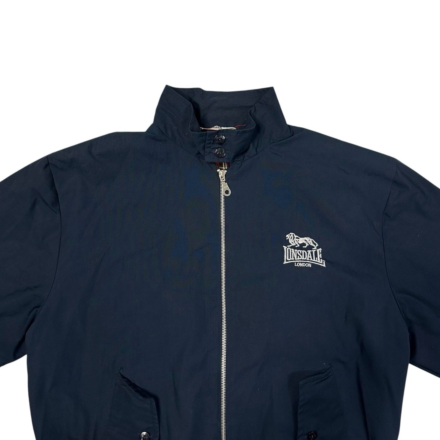 Vintage Lonsdale Harrington Jacket Men’s XL Navy Blue Made In England