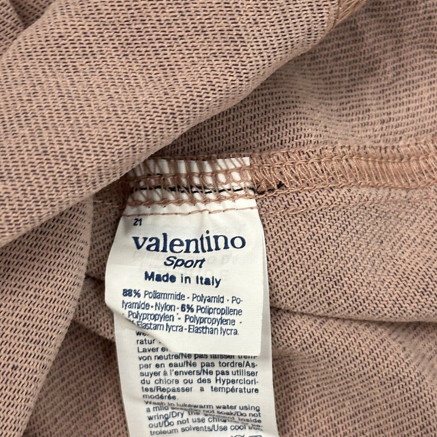 Vintage Valentino Ski Trouser Pink Made In Italy 80’s Riri Zip