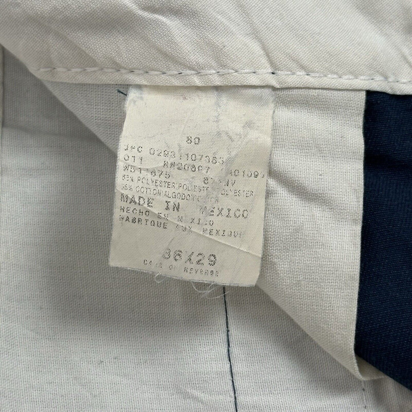 Vintage Dickies 874 Chino Trouser Mens 36w 29l Navy Blue