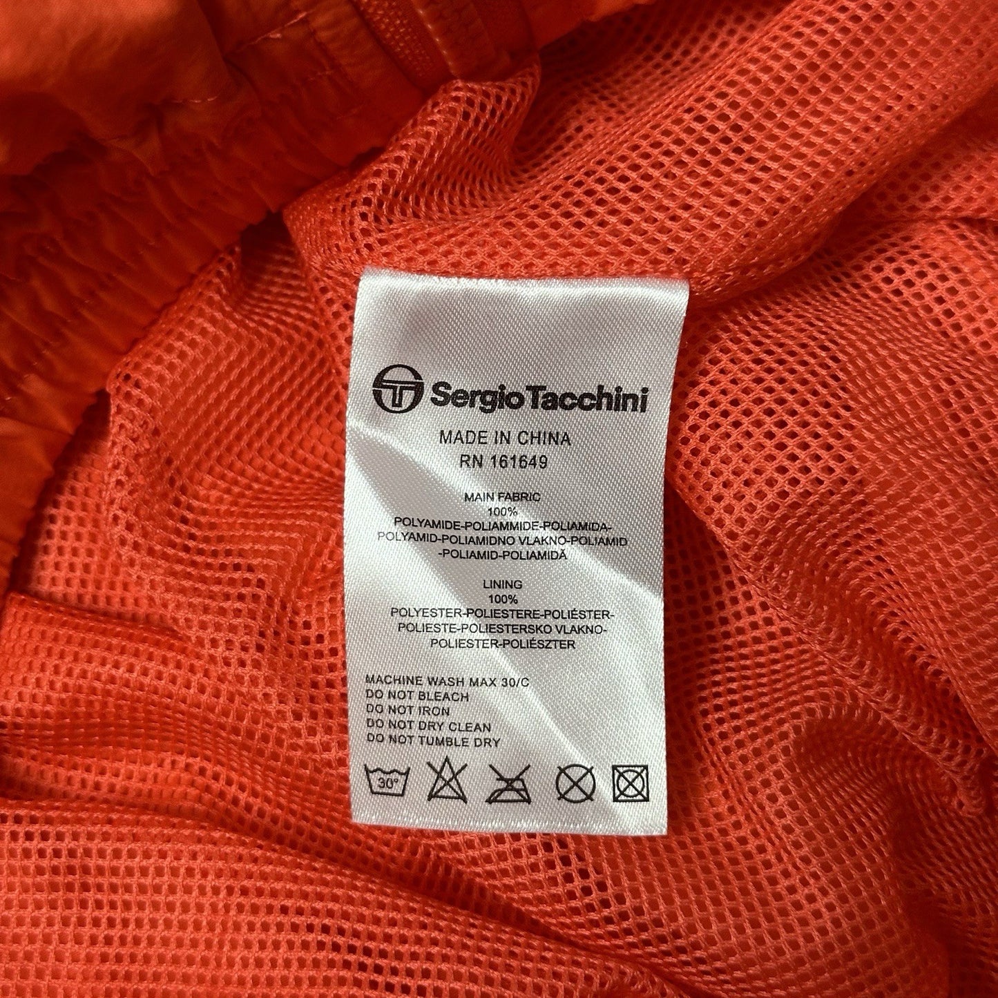 NWT Sergio Tacchini x Wavey Garms Shell Jacket Orange Men’s Medium