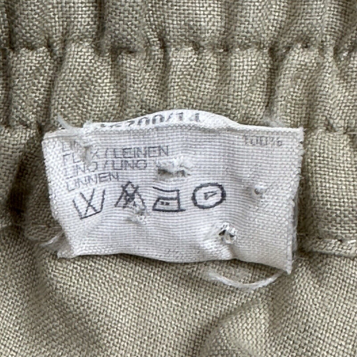 Vintage Kenzo Homme Beige Linen Trousers Men’s Medium Adjustable Waist