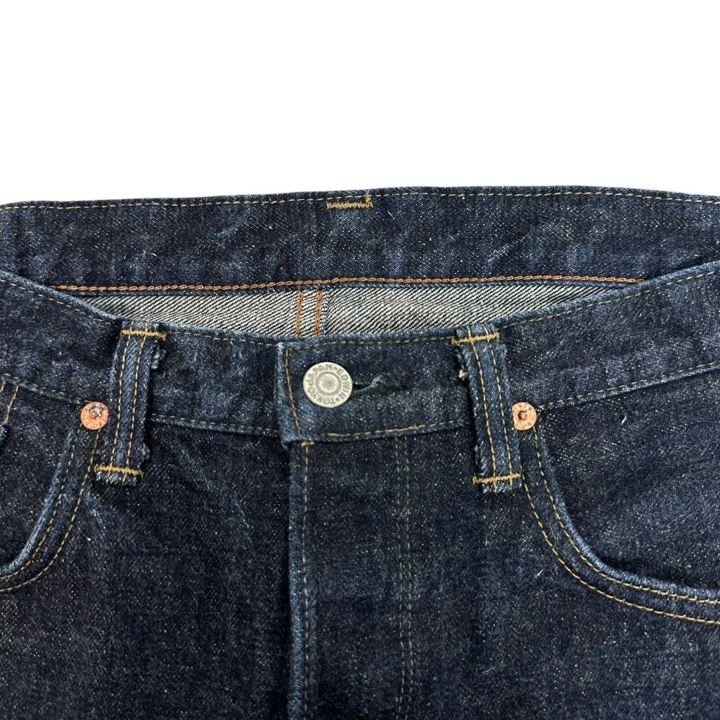 Edwin ED33M Raw Indigo Denim Jeans 30w 30l Made In Japan Slim Fit