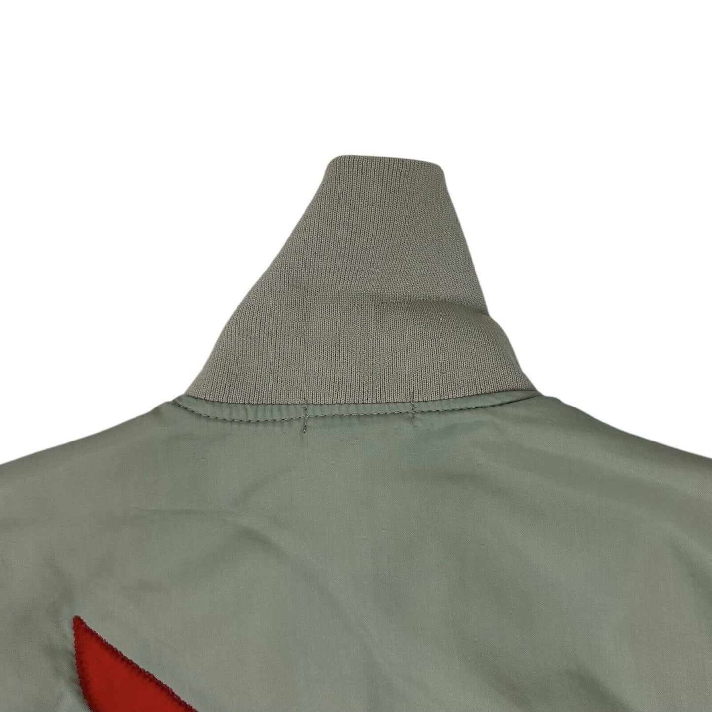 Vintage 70’s Alpha Sigma Phi Jacket Mens Medium Grey Made In USA