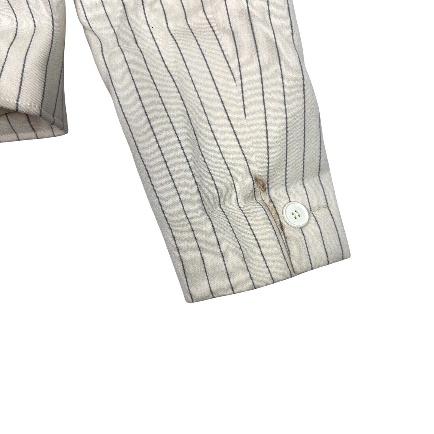 Vintage Christian Dior Suit Set Women’s Small Pin Stripe Cream Made In France