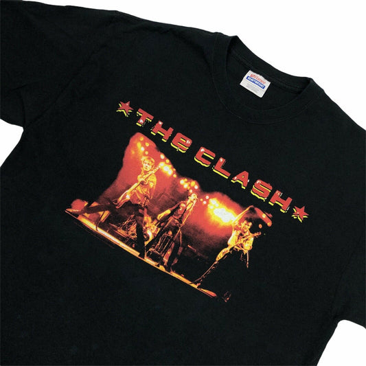 Vintage The Clash T-Shirt Men's Large Black 2006 Hanes Heavyweight Graphic Print