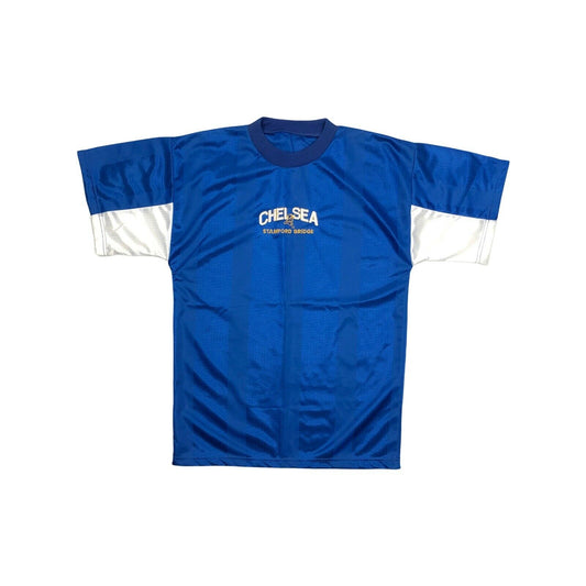 Vintage Chelsea Football Shirt White And Blue Mens Small 90’s
