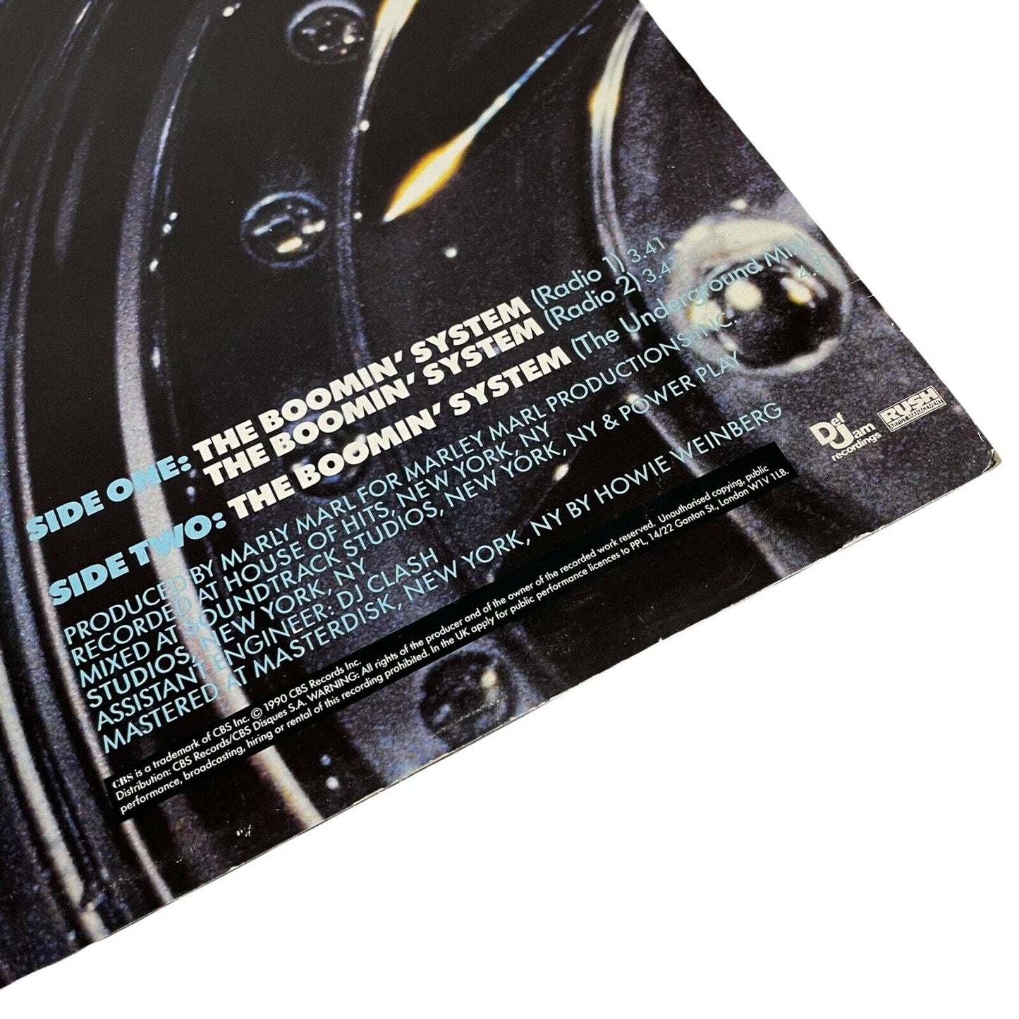 1990 LL Cool J The Boomin’ System Vinyl Single Featuring Bonus Tracks