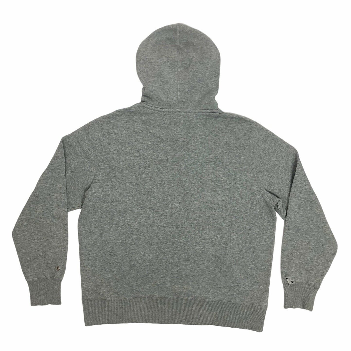 00's Nike Hoodie Grey Mens Large Embroidered Swoosh Logo Pull Over
