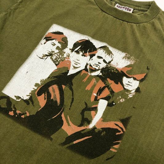 Vintage Mansun Tour T-Shirt 1998-1999 Men's Large Olive Green Redwood