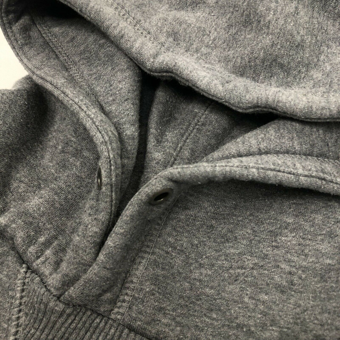 y2k Nike Pull Over Hoodie Mens Medium Dark Grey Embroidered Swoosh