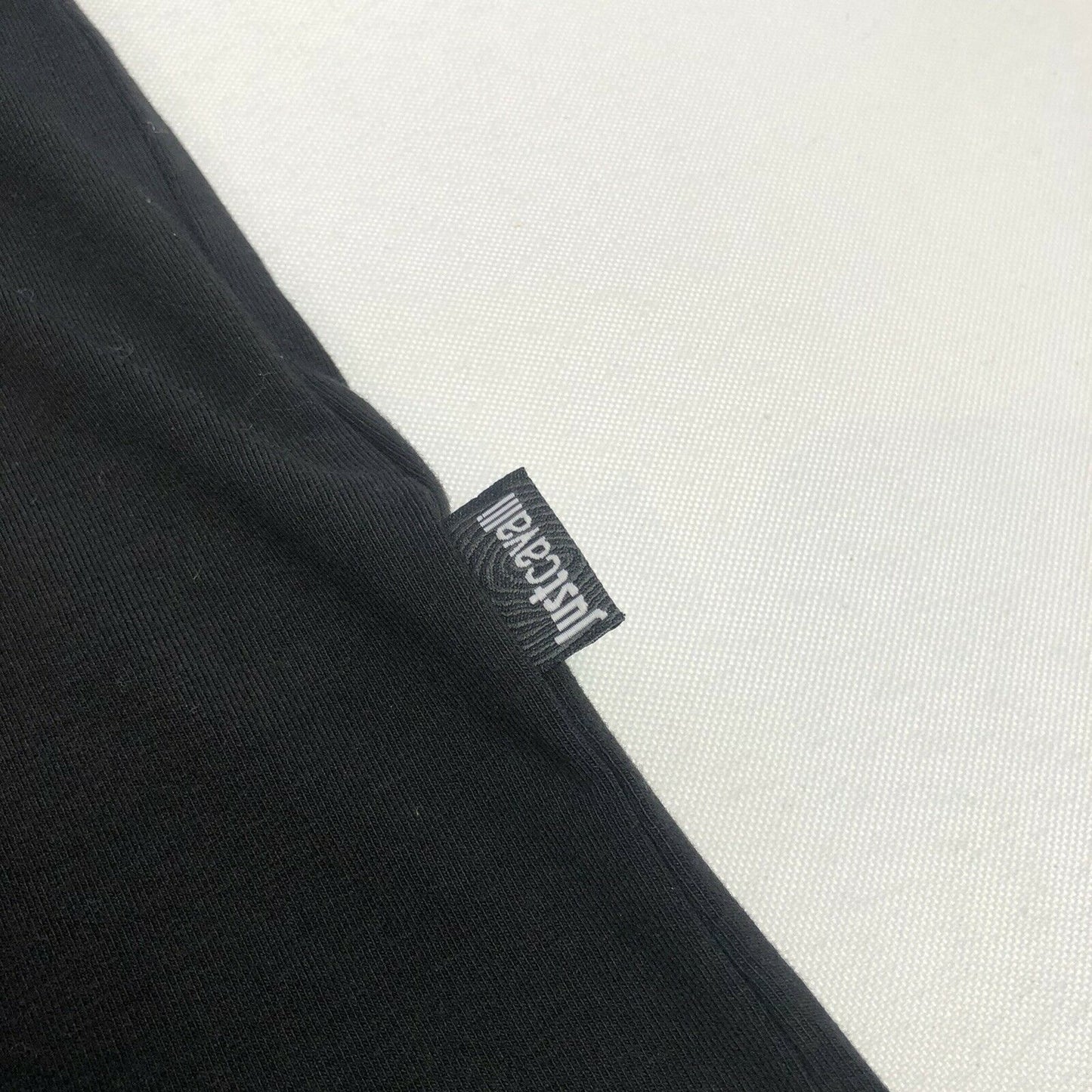 Roberto Cavalli Just Cavalli Monogram T-Shirt Black Purple Mens Medium