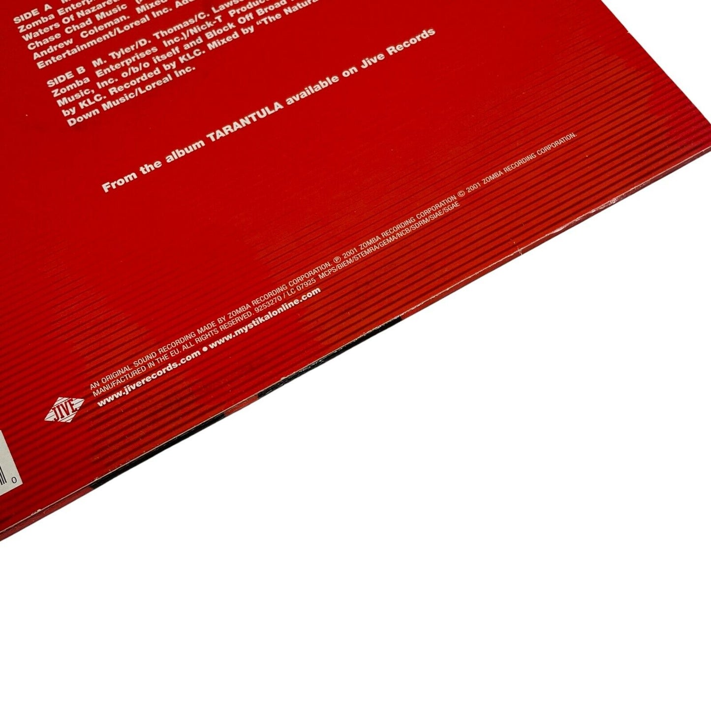2001 Mystikal Bouncin’ Back Vinyl Single Featuring Bonus Tracks