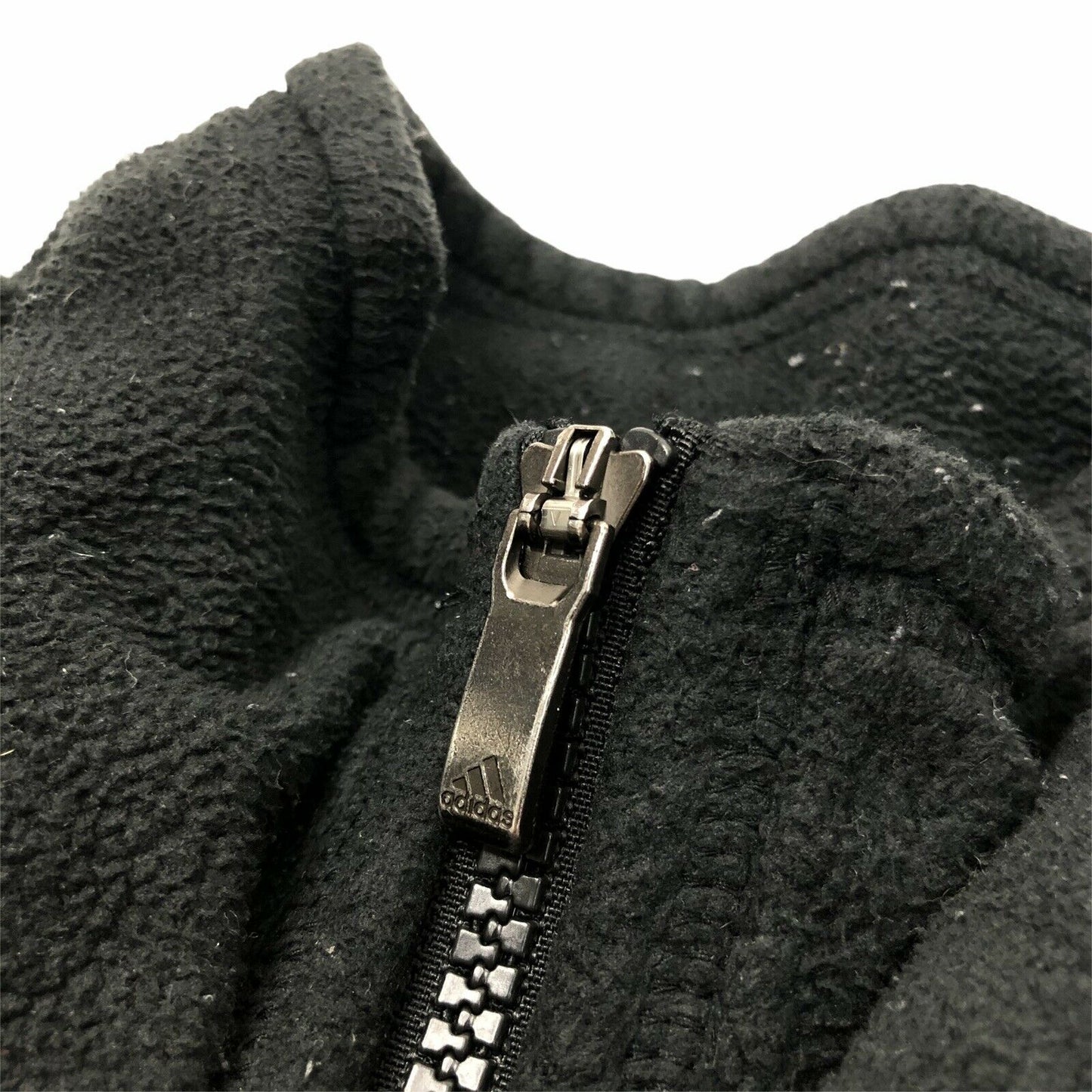 Adidas Zipped Black Fleece Womens Medium Embroidered With Pockets