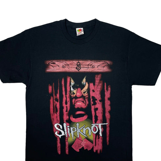 Vintage Slipknot T-Shirt Men's Large Black Iowa Fruit Of The Loom Heavy Cotton
