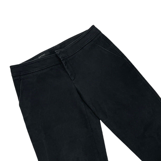Vintage Gucci Slim Fit Trousers Black Women's 38IT 29w 27l Made In Italy 00s y2k