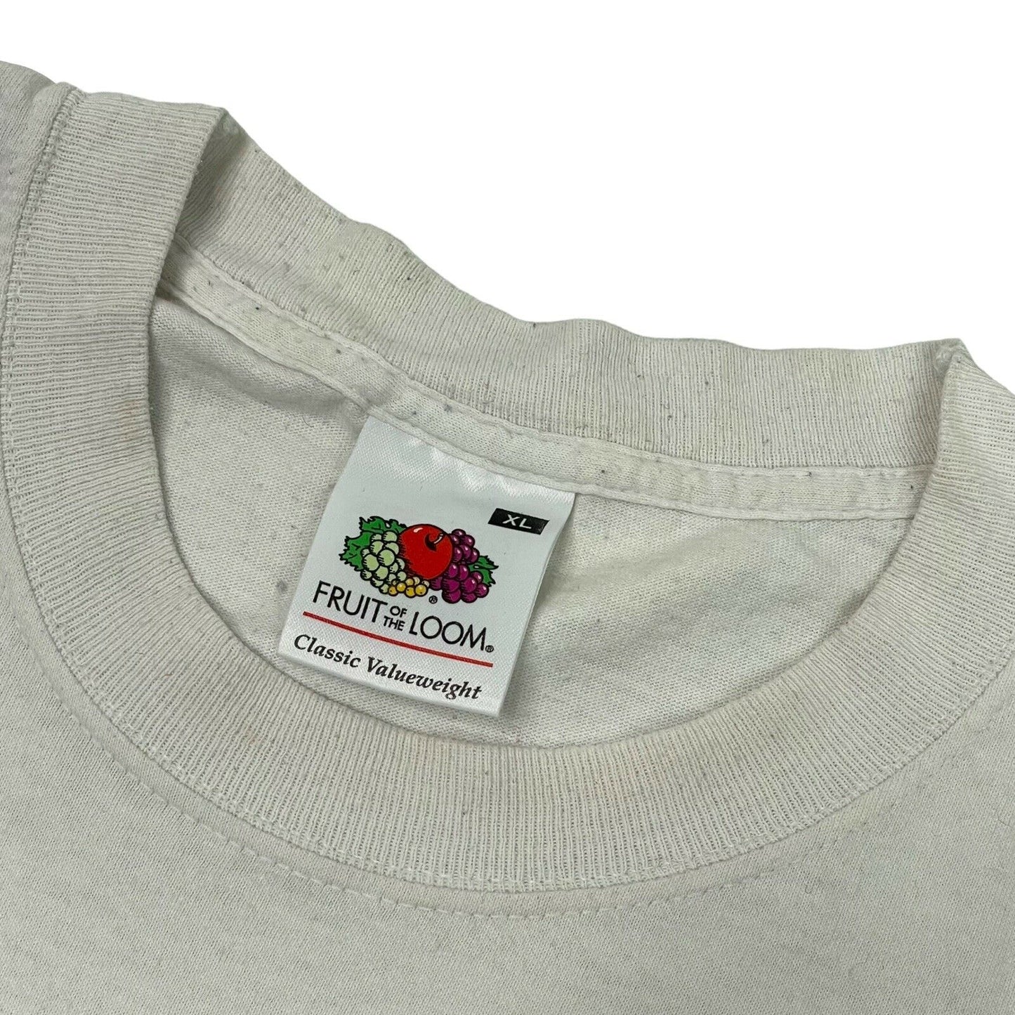 00’s England Football T-Shirt Mens XL White Fruit Of The Loom Beckham, Owen