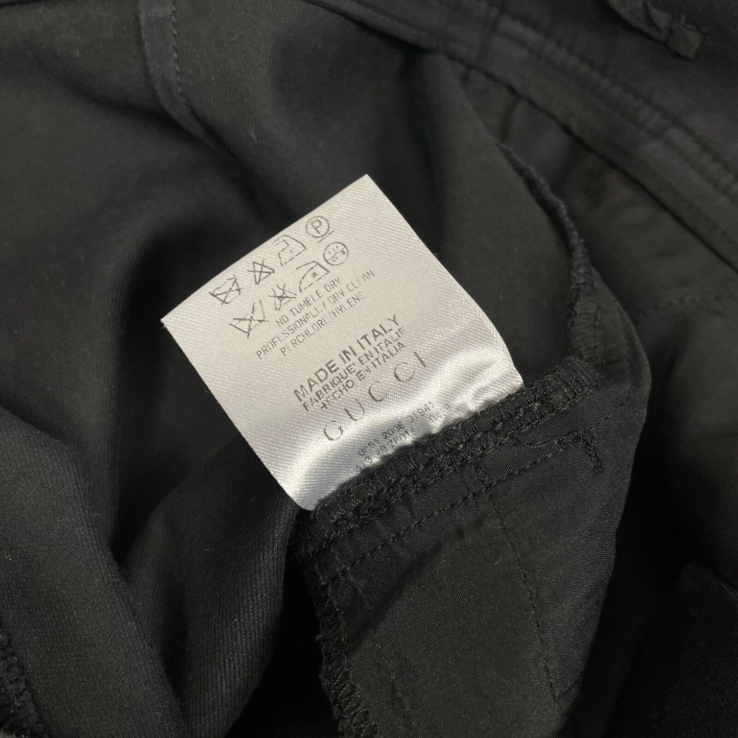 00’s Gucci Slim Fit Trousers Black 38IT Made In Italy 29w 27l