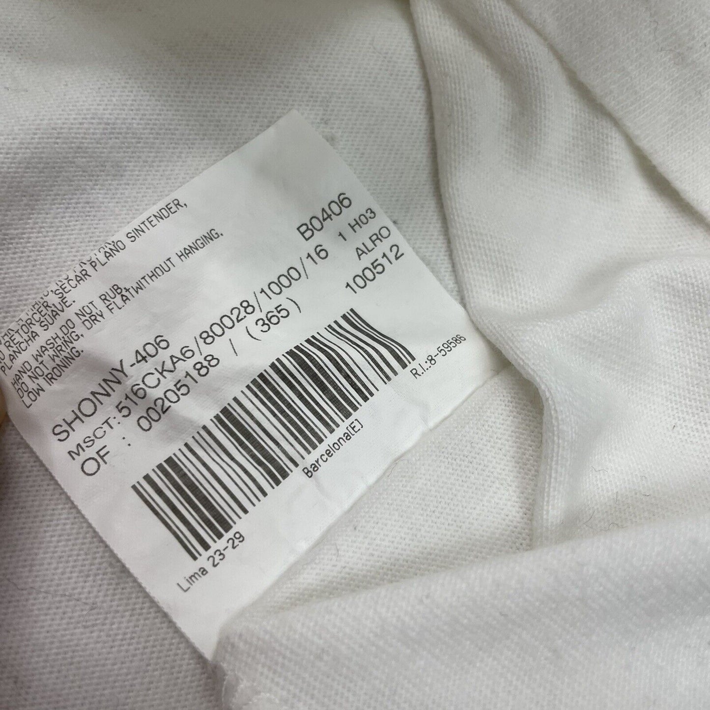 y2k Burberry Women’s T-Shirt White With Graphic Print UK16
