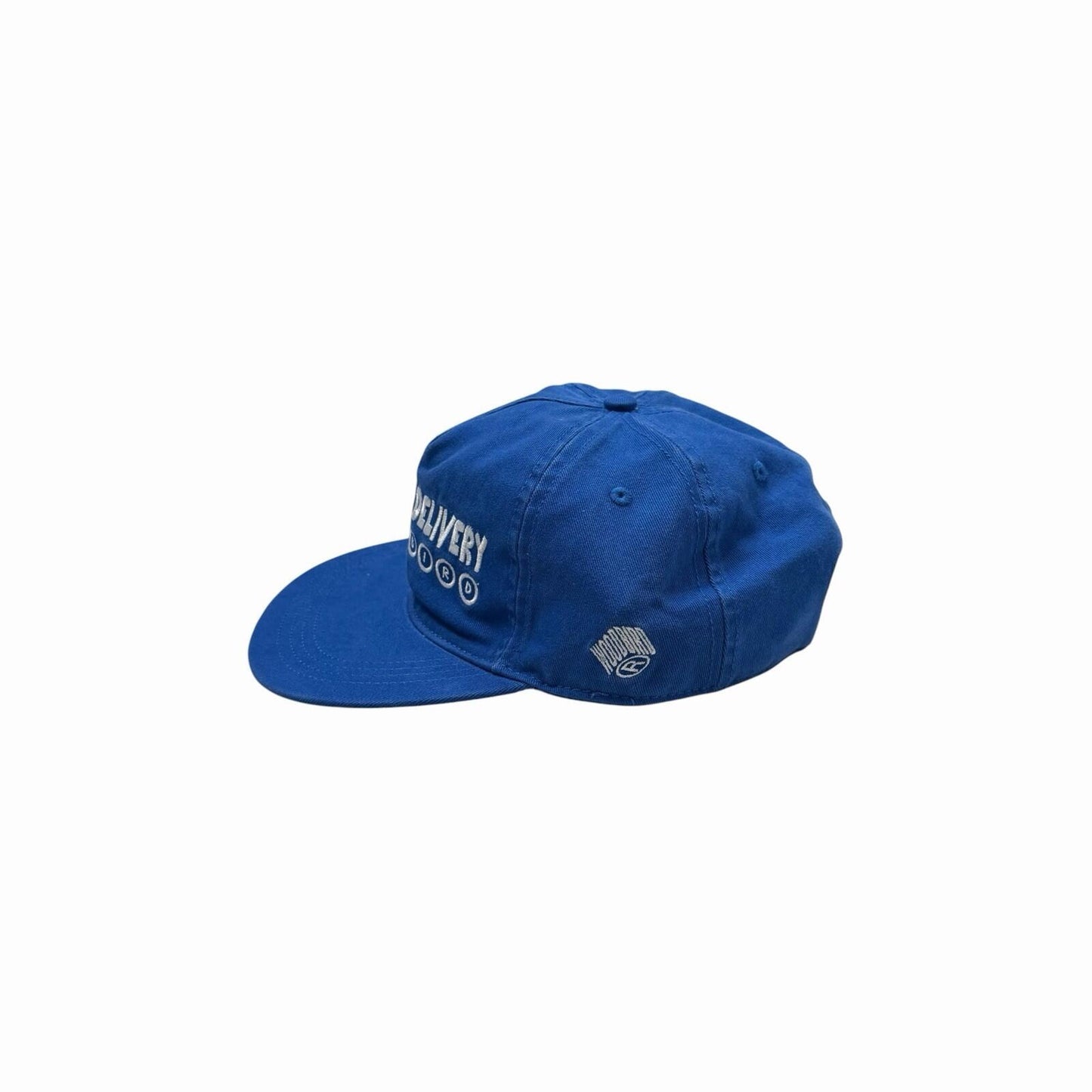 NWT Woodbird Cap Blue Koi Delivery Logo Embroidered