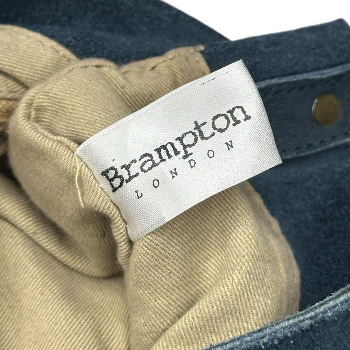 Brampton London Fringe Boho Shoulder Bag Navy Blue Suede Medium Tassel