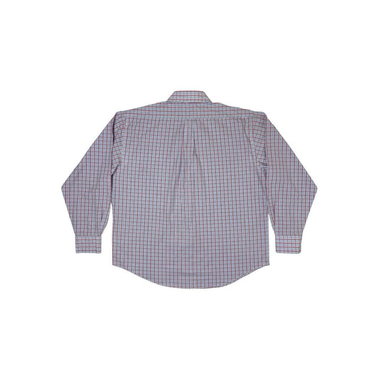 Vintage Yves Saint Laurent Check Shirt Men’s XL Long Sleeve Red, White And Blue