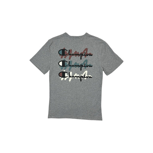 Vintage Champion T-Shirt Men’s Small Grey Graphic Prints Short Sleeve